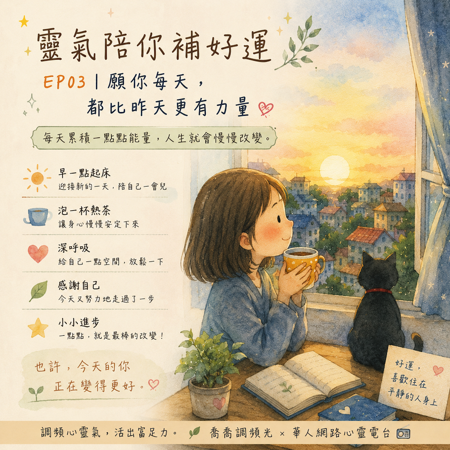 靈氣陪你補好運 EP03｜願你每天，都比昨天更有力量